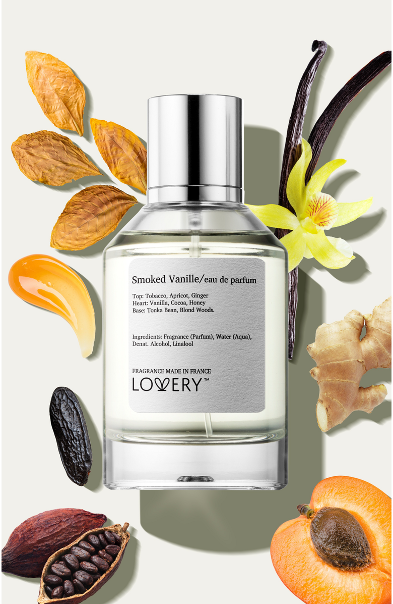 Lovery Smoked Vanille Eau de Parfum Fragrance, Alternate, color, Ivory / Silver