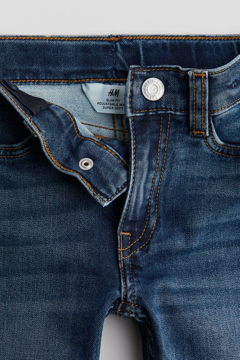 Super Soft Slim Fit Jeans, Alternate, color, Dark denim blue