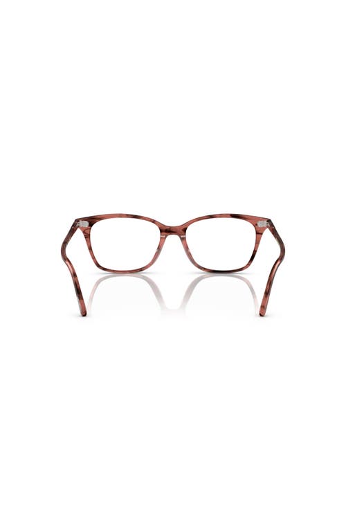 Oliver Peoples 52mm Rectangle Optical Glasses In Red