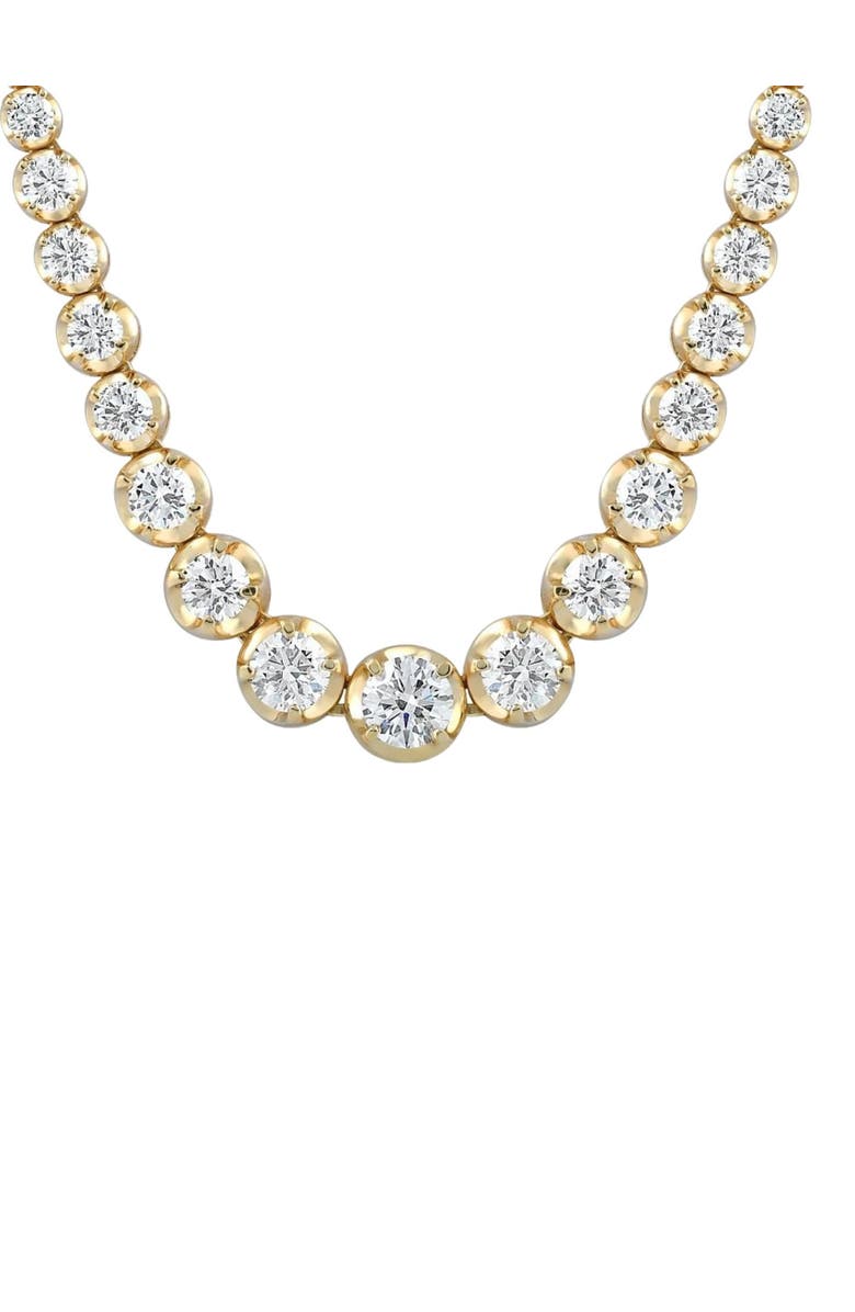 Bliss Diamond 11 1/2Ct Graduated Diamond Tennis Necklace 14k Gold Lab Grown, Alternate, color, 14K Yellow Gold