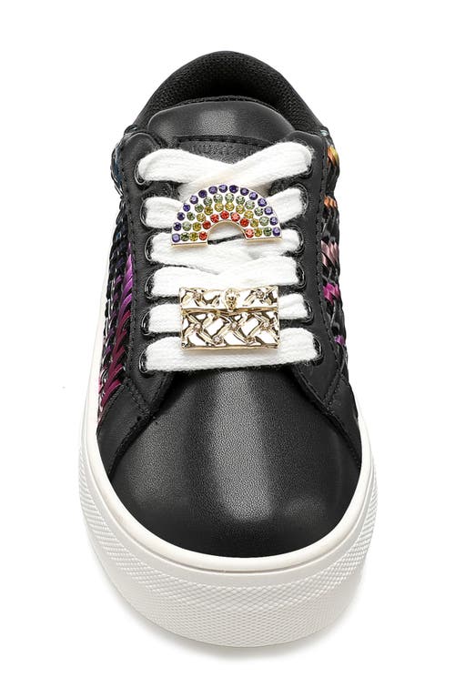 Kurt Geiger London Kids' Mini Laney Weave Sneaker In Multi