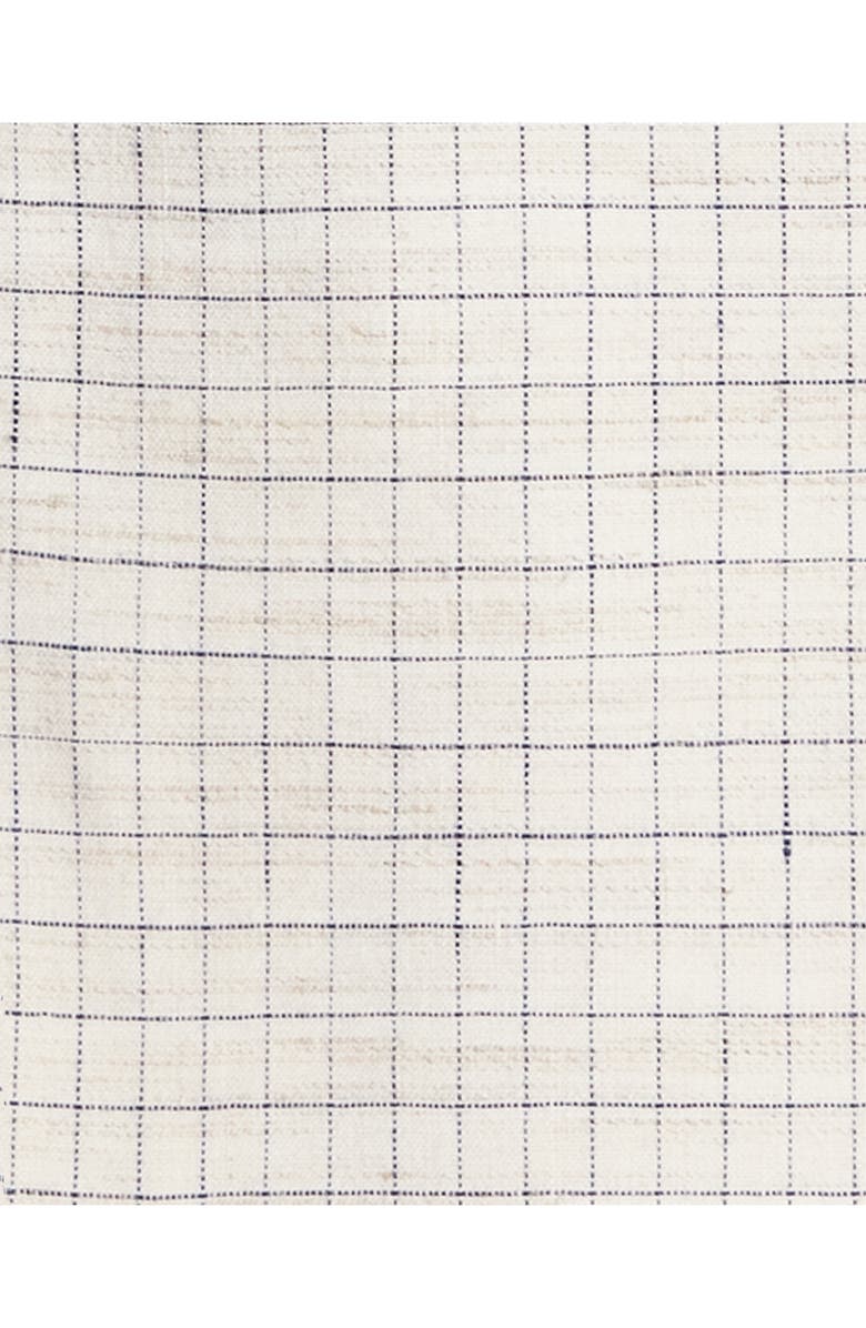 Theory Shrunken Check Linen Blend Jacket, Alternate, color, Natural Multi