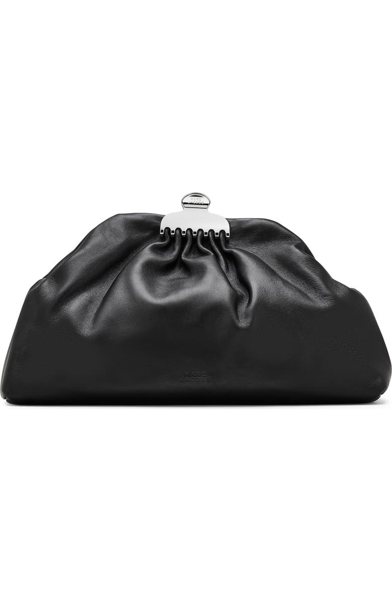 Marc Jacobs The Glam Clutch, Main, color, Black