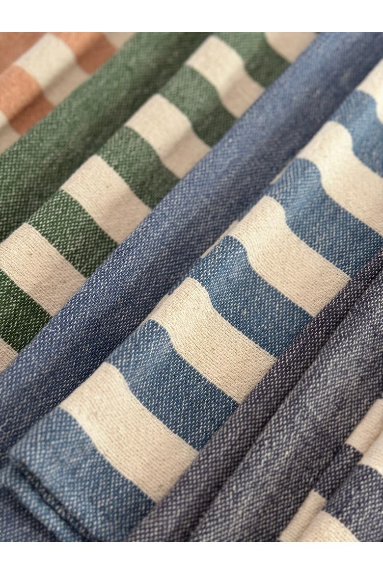 Stripe Hand Towel, Alternate, color, Olive