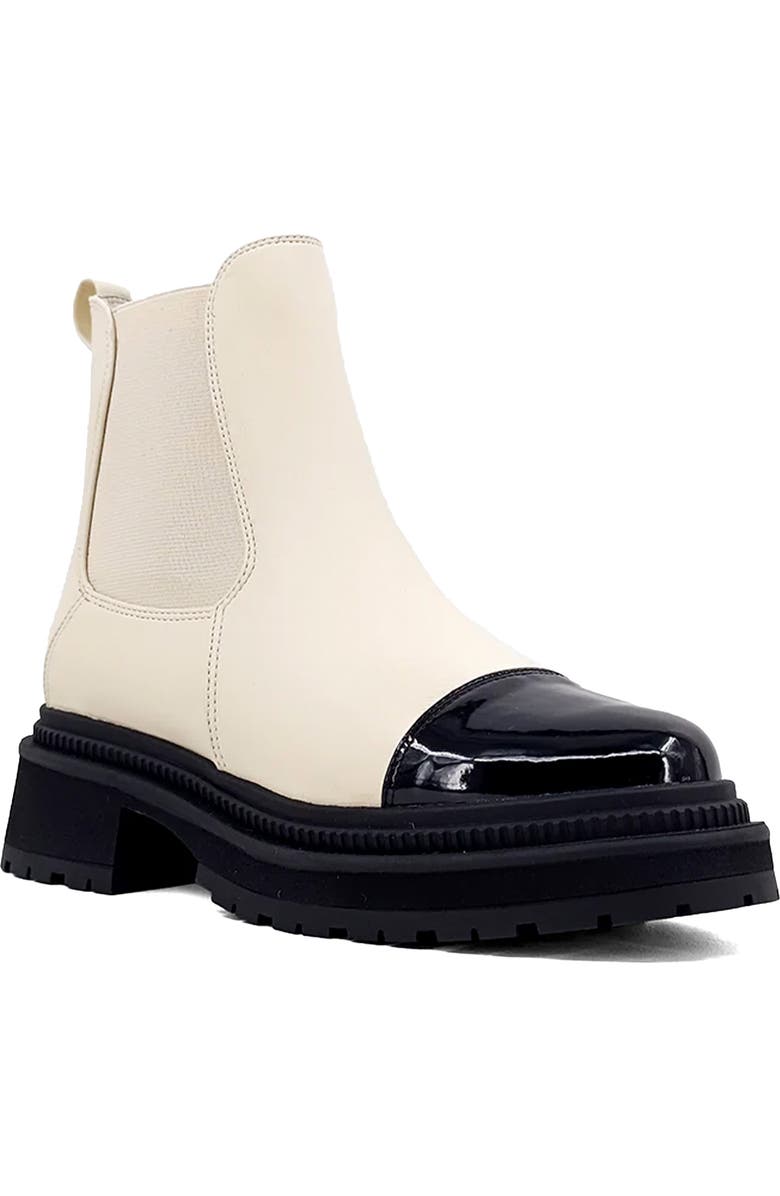 SHUSHOP Zeina Lug Sole Chelsea Boot, Main, color, Bone