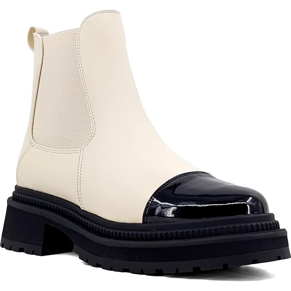 Shushop Zeina Lug Sole Chelsea Boot In Neutral