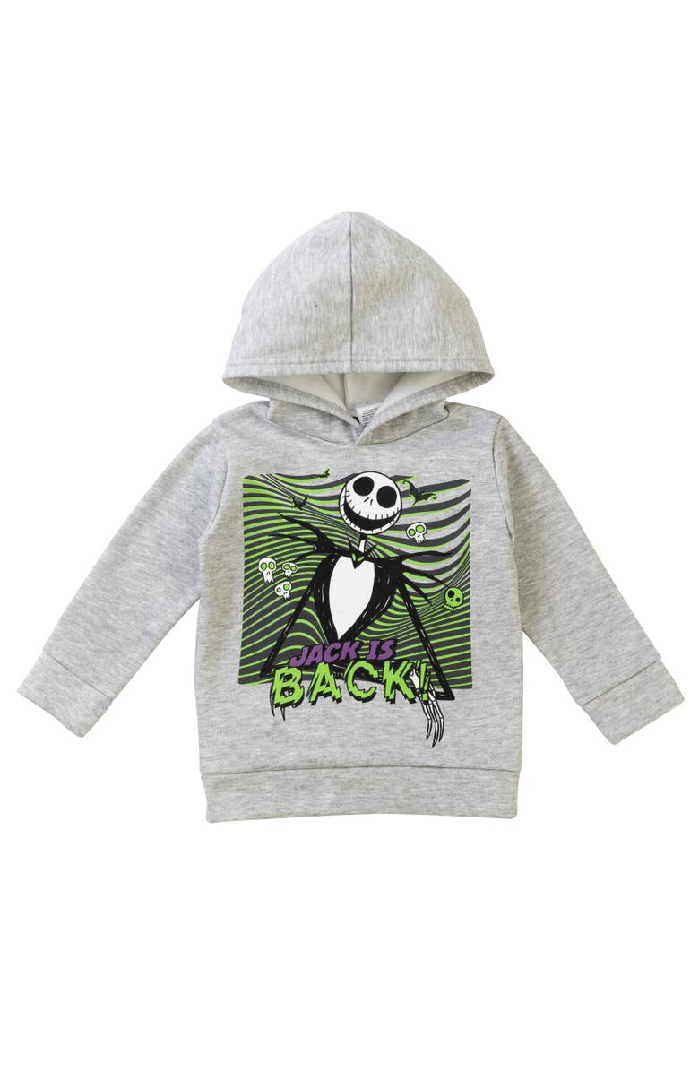 Disney Nightmare Before Christmas Jack Skellington Fleece Hoodie & Pants Set, Alternate, color, Black / Grey