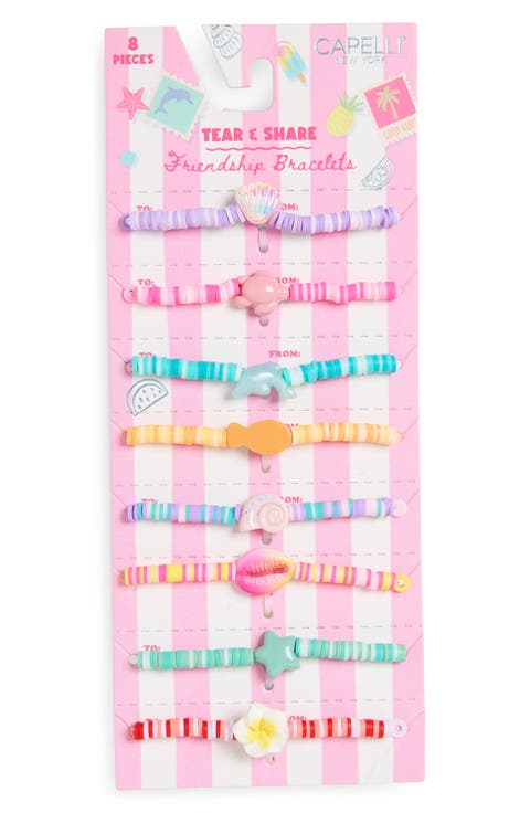 Kids' BFF Set of 8 Assorted Bracelets