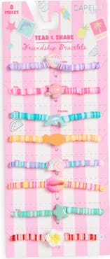 Capelli New York Kids' BFF Set of 8 Assorted Bracelets