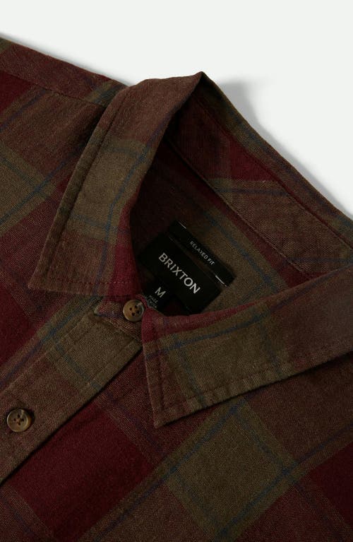 Brixton Cru Plaid Linen & Cotton Button-up Shirt In Multi