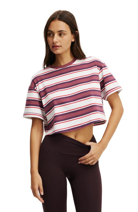 Women's Active Cropped Graphic Active Tee