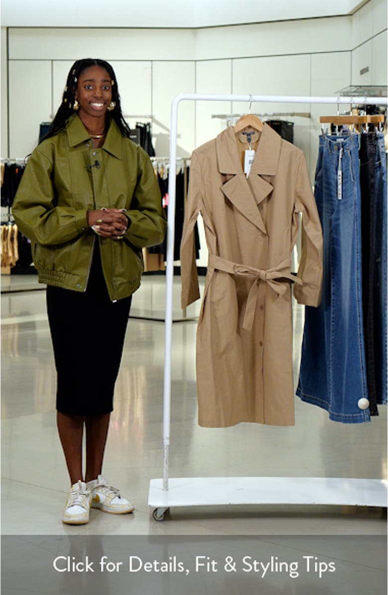 Organic Cotton Blend Trench Coat, sales video thumbnail