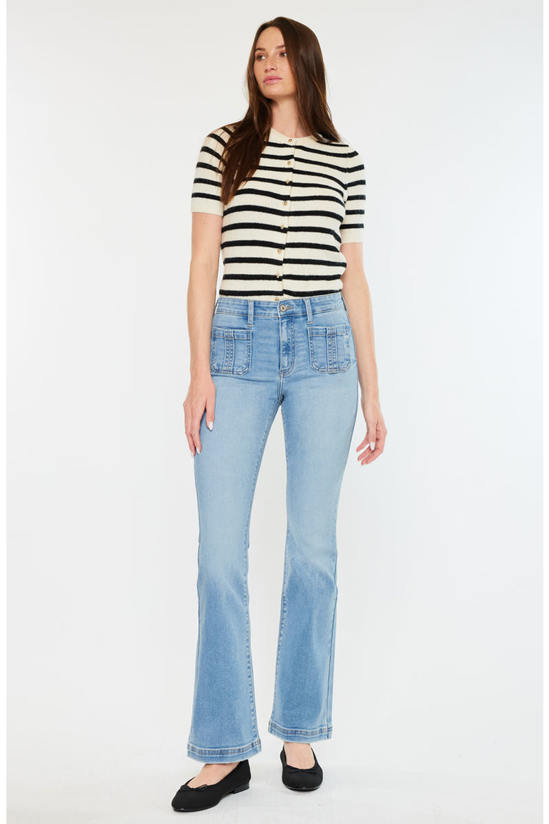 Lux High Rise Bootcut Jeans, Alternate, color, Medium Wash