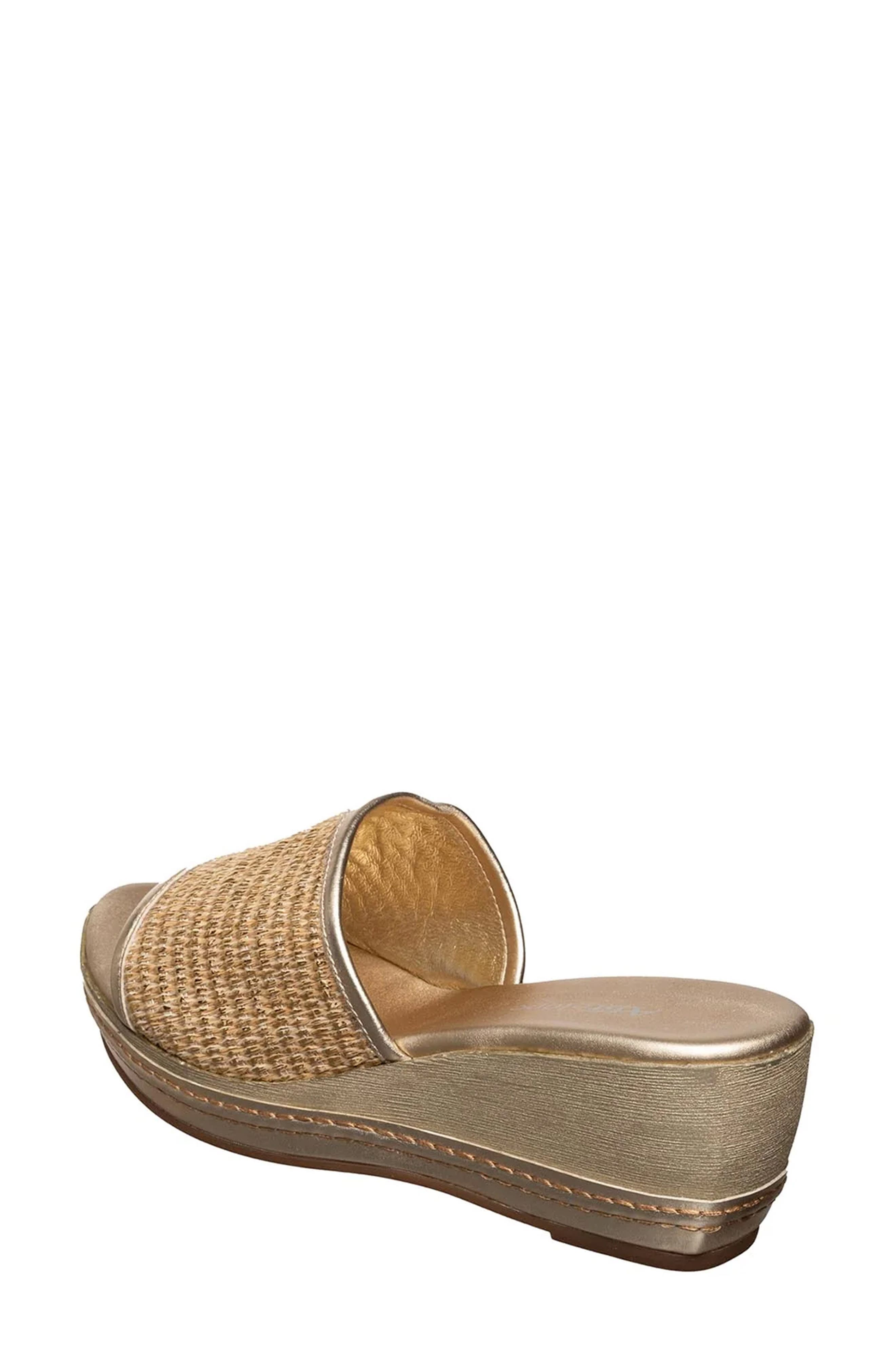 ANTELOPE Donni Platform Wedge Sandal, Alternate, color, Gold