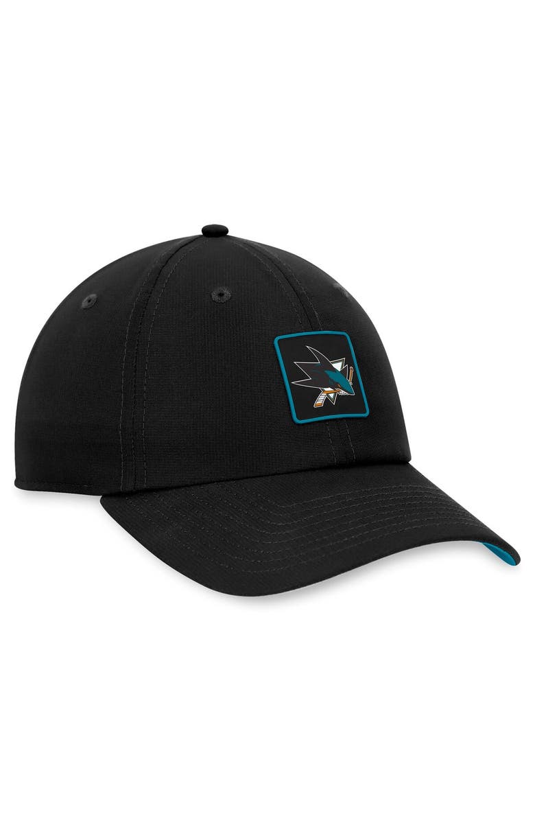 FANATICS Men's Fanatics Branded Black San Jose Sharks Authentic Pro Rink Adjustable Hat, Alternate, color, Black