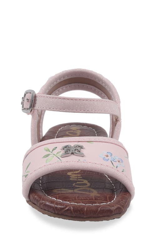 Sam Edelman Kids' Kara Ankle Strap Sandal In Blush Multi