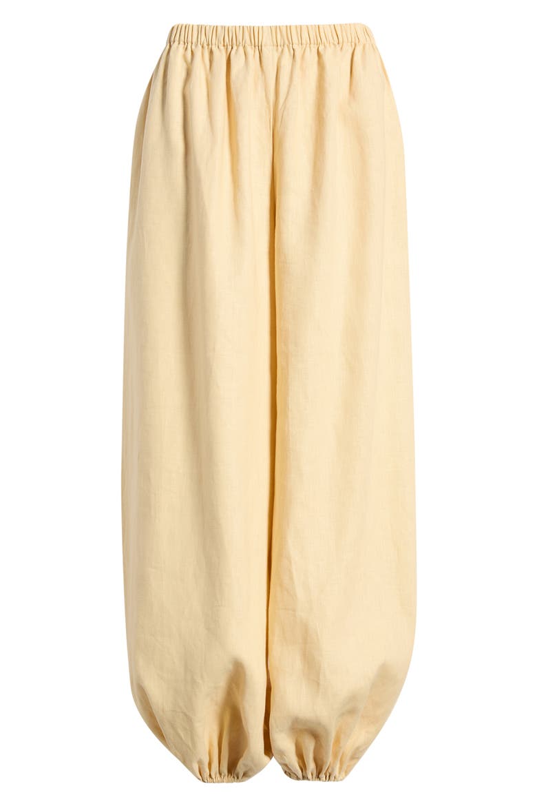 Kortez Linen Balloon Pants, Alternate, color, DAFFODIL