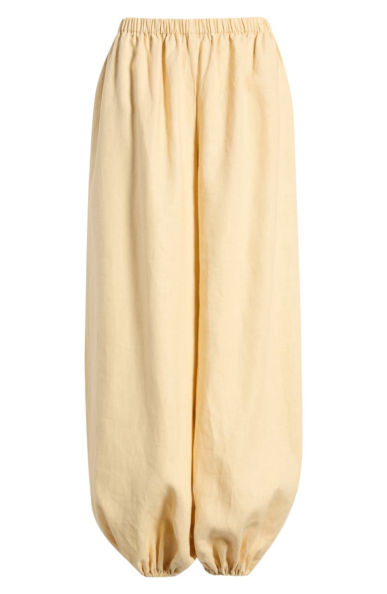 Faithfull the Brand Kortez Linen Balloon Pants, Alternate, color, Daffodil