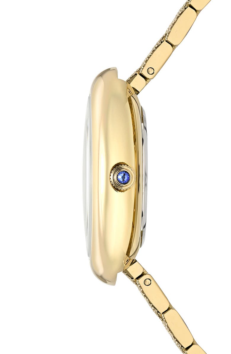 PORSAMO BLEU Women's Porsamo Bleu Angelica Oval MOP Dial Stainless Steel Watch, Alternate, color, Gold/ White