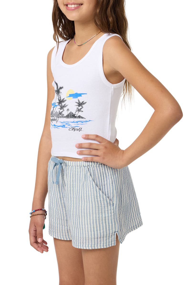 O'Neill Kids' Motu Tristan Tank, Alternate, color, White