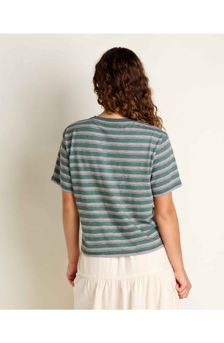 Toad & Co Women's Boundless Jersey Short Sleeve Crew, Alternate, color, Cilantro Pattern