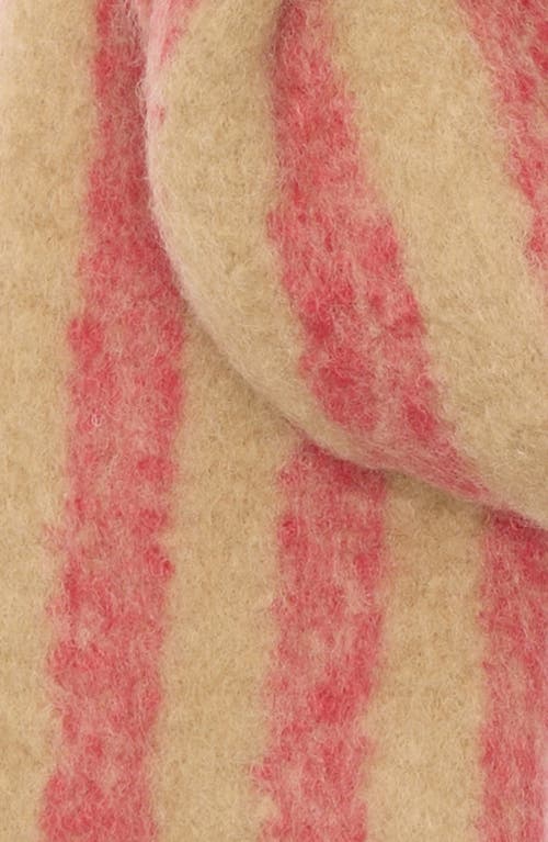 Damson Madder Oversized Brushed Scarf In Brown