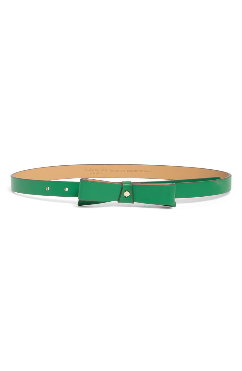 Kate Spade New York 19mm bow spade belt, Main, color,