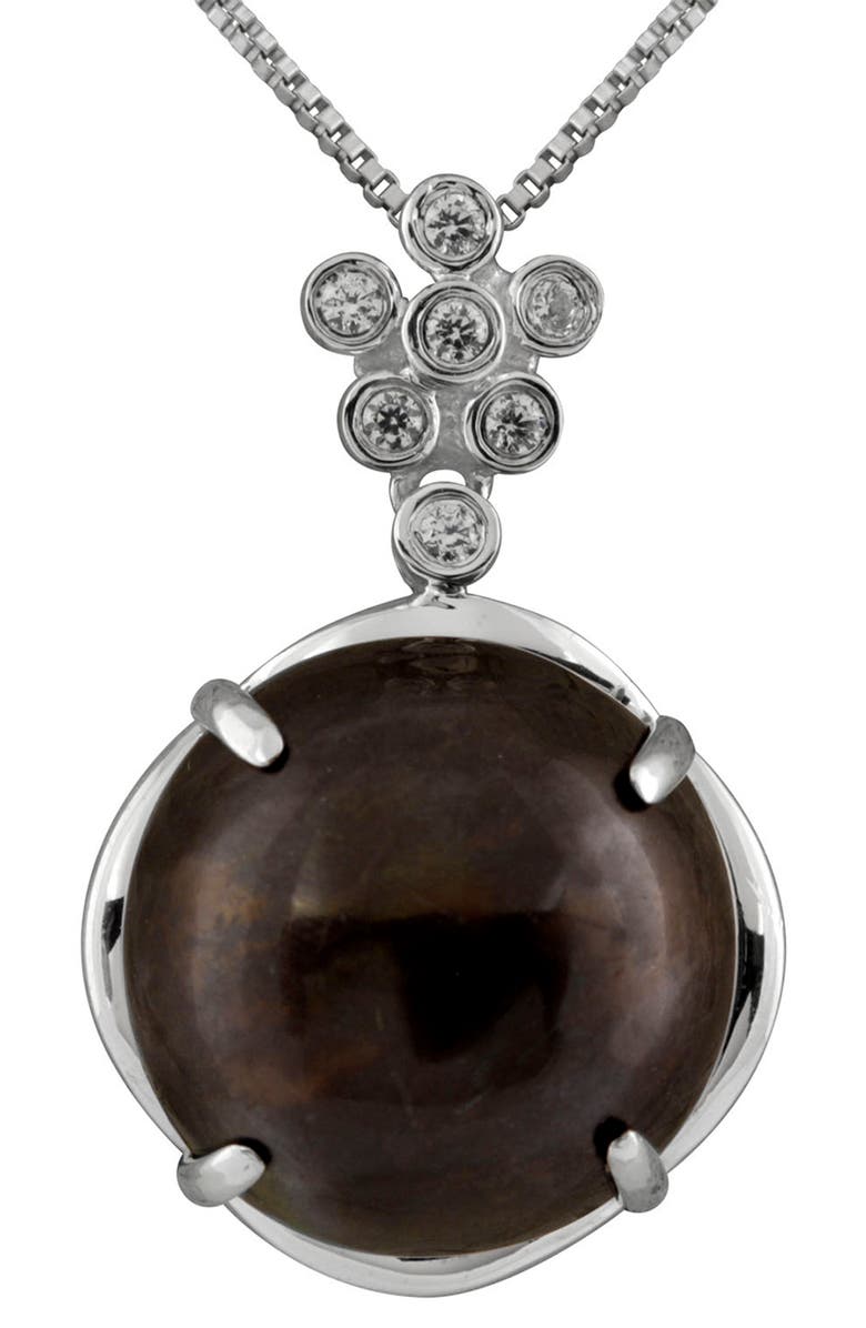 SPLENDID PEARLS Mabe Cultured Freshwater Pearl Pendant Necklace, Main, color, 