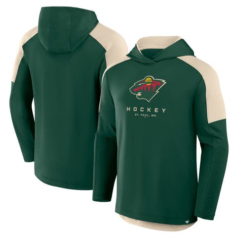 Men's Fanatics Hunter Green Minnesota Wild Meta Game Transitional Pullover Hoodie