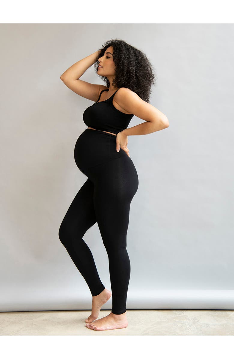 LOVALL Maternity Lightweight Leggings, Alternate, color, Black