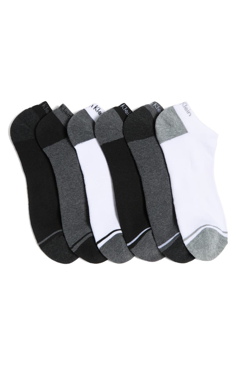 Calvin Klein Cushion No Show Socks - Pack of 6, Main, color, 