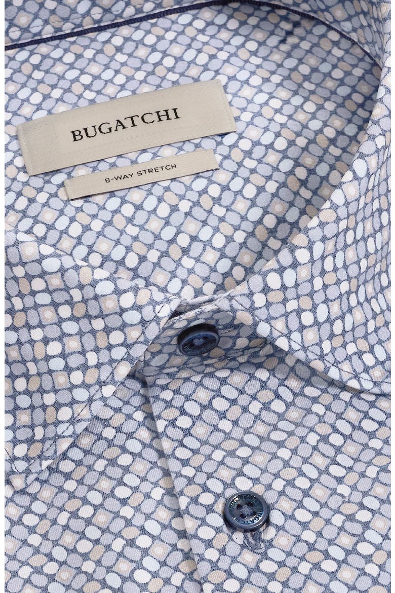 James OoohCotton® Print Button-Up Shirt, Alternate, color, MARINE BLUE