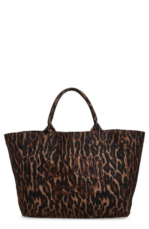 XXL Easy Shopper Leopard Print Tote