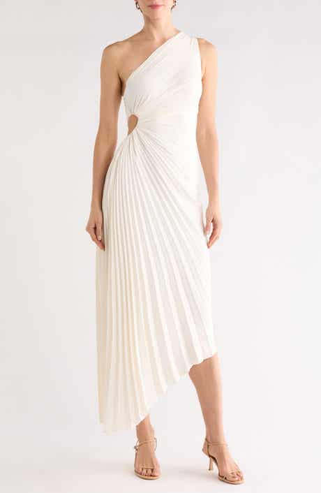 A.L.C. Delfina Cutout One-Shoulder Maxi Dress
