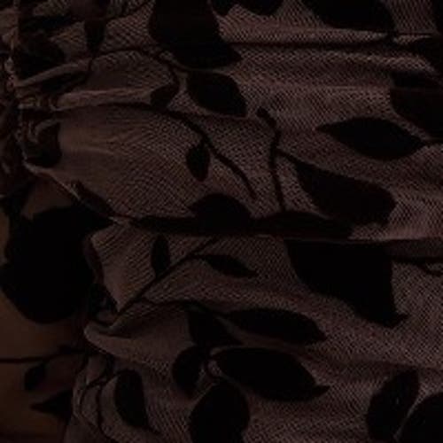 Nasty Gal Floral Devore Ruched Mini Dress In Brown