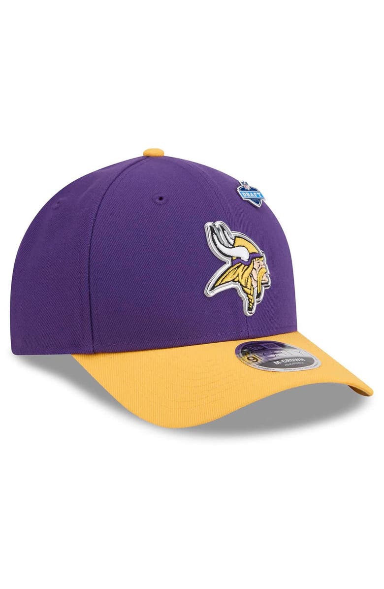 New Era Men's New Era  Purple/Gold Minnesota Vikings 2026 NFL Draft 9FORTY M-Crown Adjustable Hat, Alternate, color, Purple
