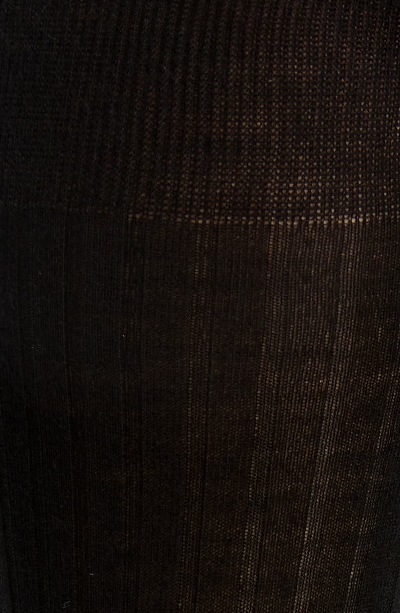 Canali Ribbed Cashmere & Silk Socks, Alternate, color,