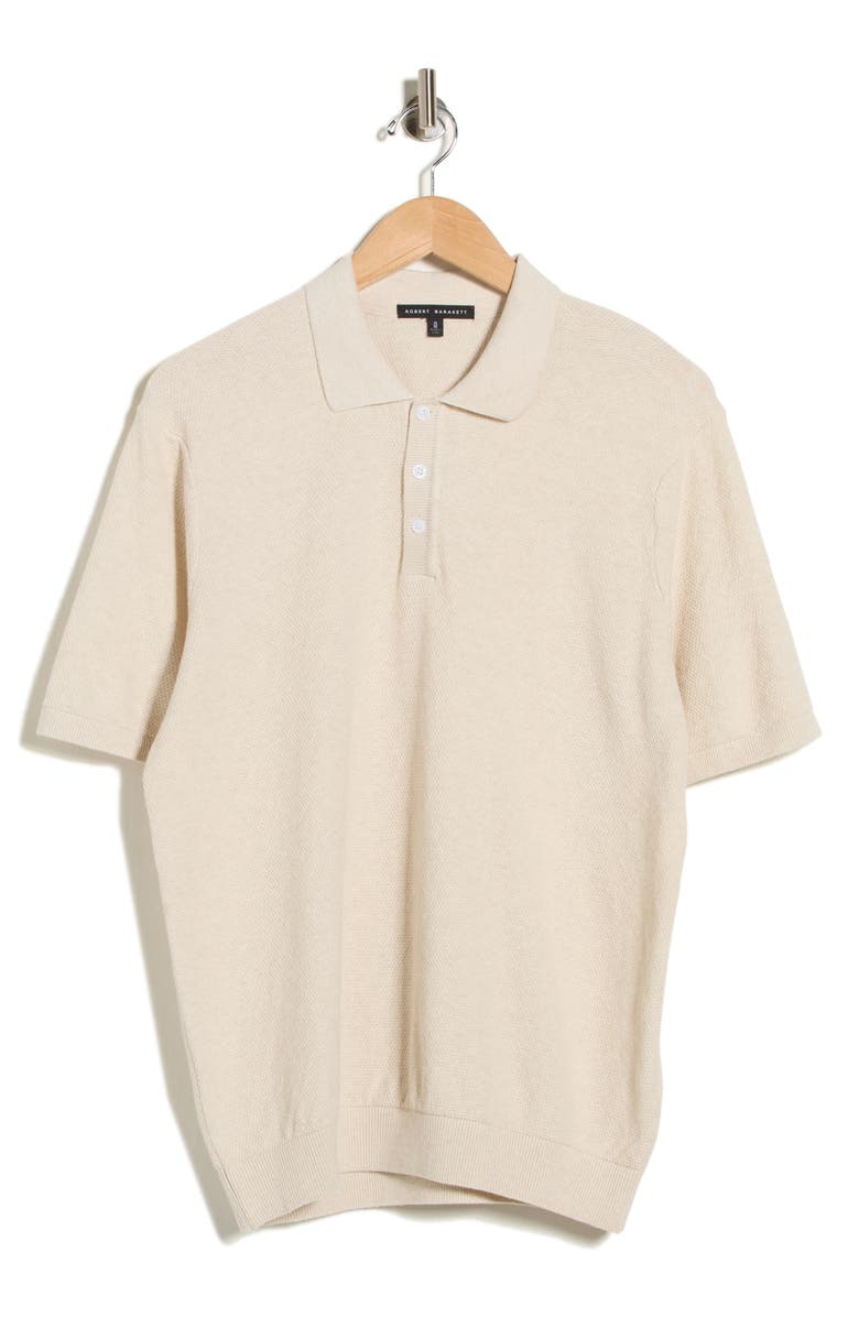 Robert Barakett Becker Polo Sweater, Main, color, Swan