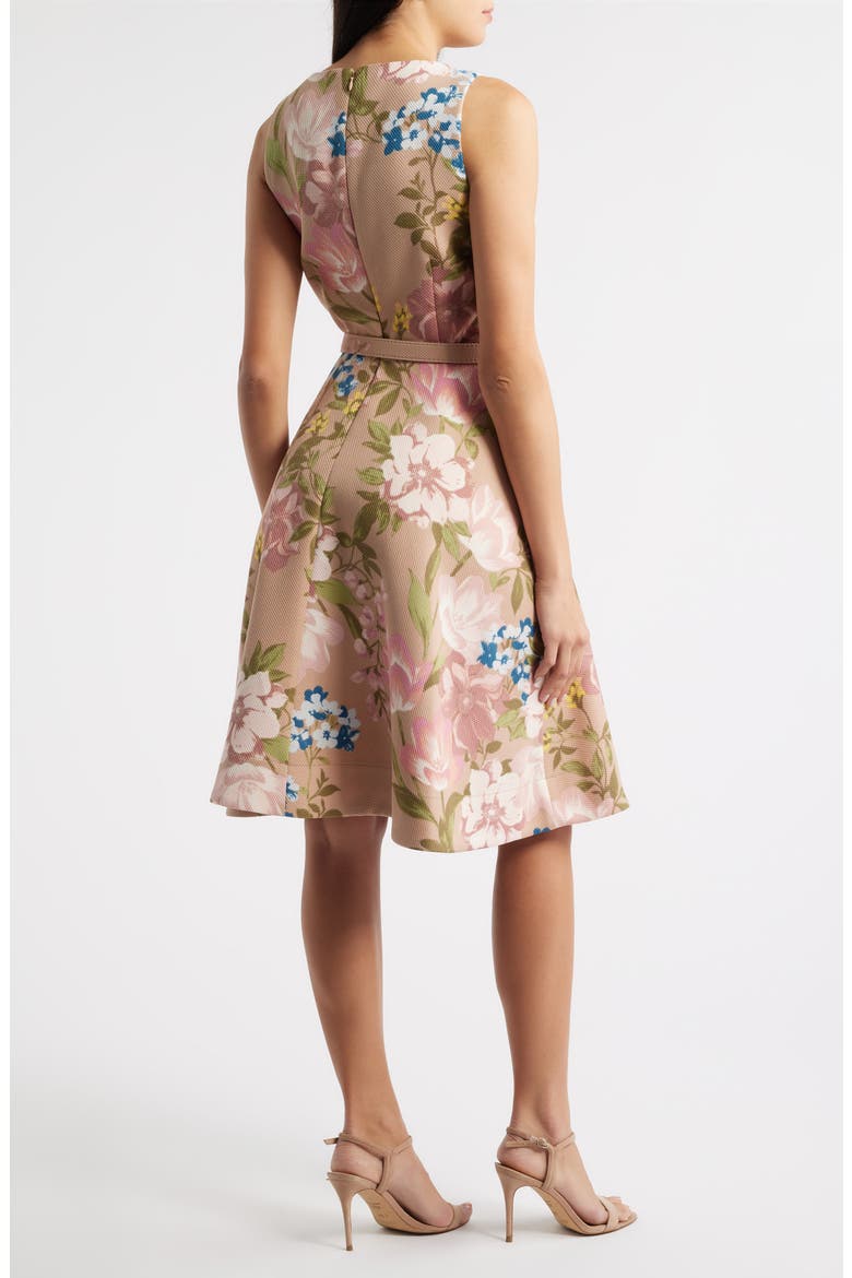 tahari floral fit and flare dress Tahari Petite Floral-Print Fit & Flare Dress