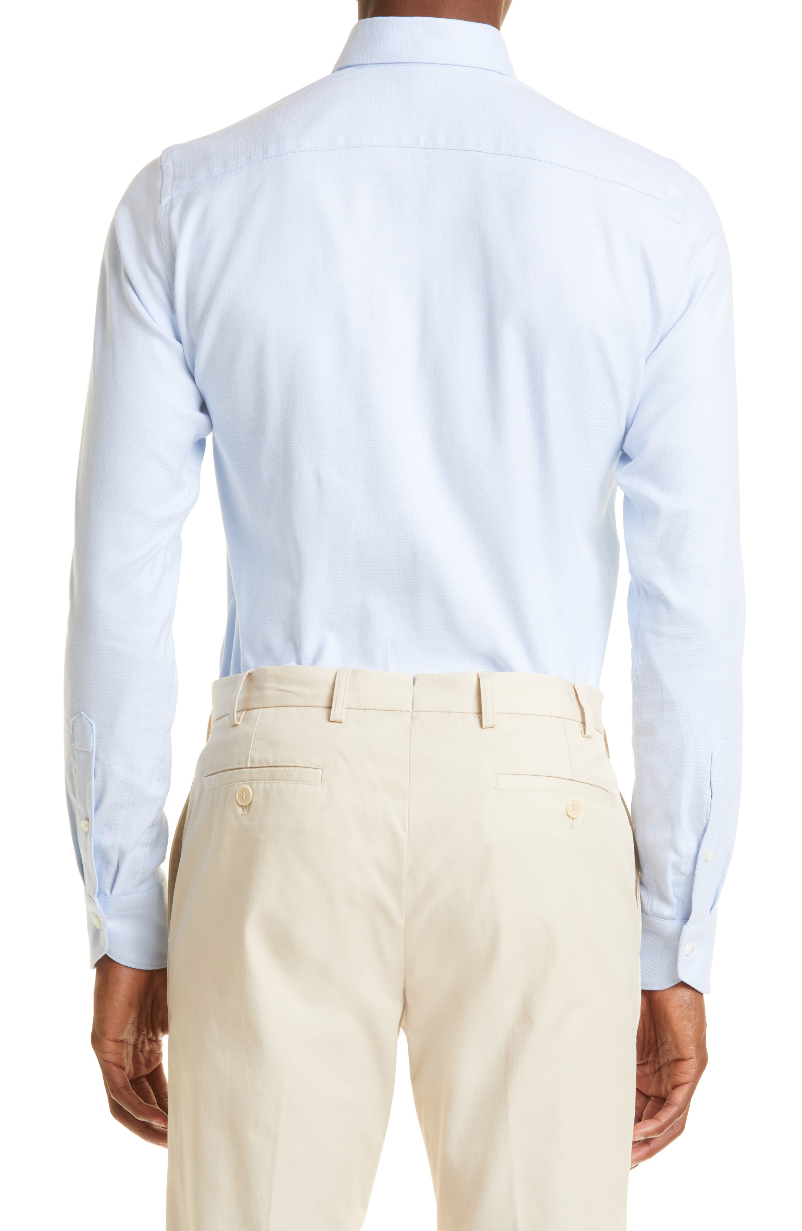 Canali Impeccable Textured Stretch Cotton Dress Shirt (Men) | Nordstromrack