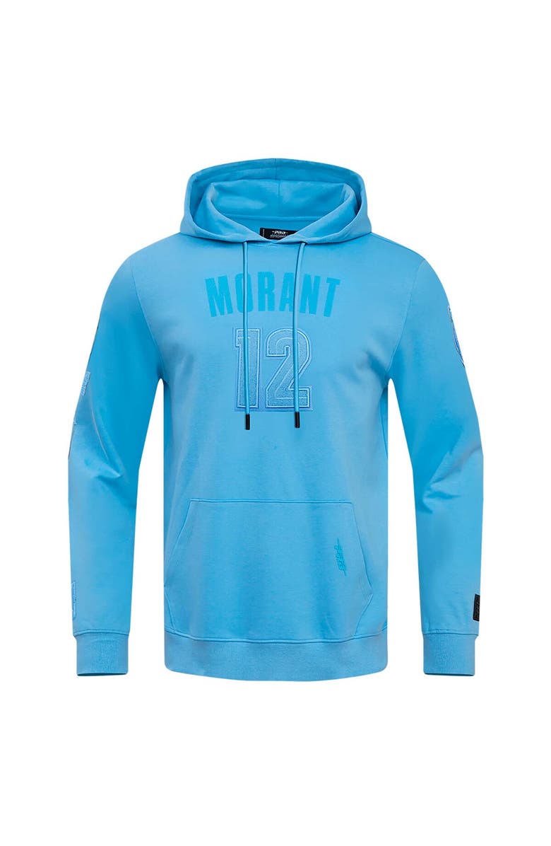 PRO STANDARD Men's Pro Standard Ja Morant Light Blue Memphis Grizzlies Triple Tonal Player Pullover Hoodie, Alternate, color, Light Blue
