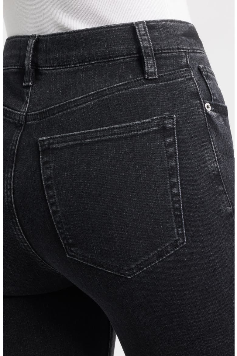 Le Sleek High Waist Ankle Straight Leg Jeans, Alternate, color, METEOR