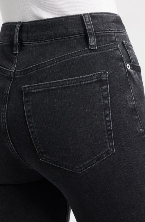 Frame Le Sleek High Waist Ankle Straight Leg Jeans In Black