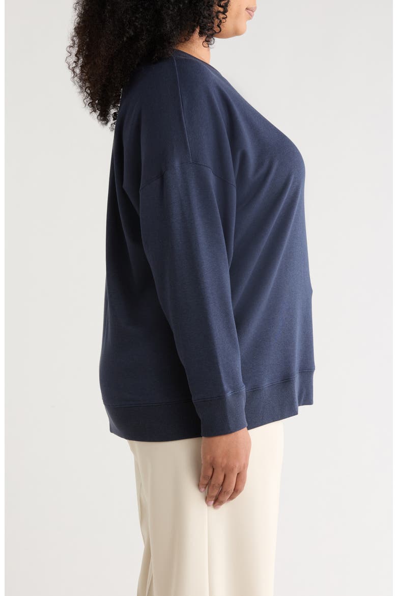 LONG CREW NECK SWEATSHIRT, Alternate, color, MARITIME