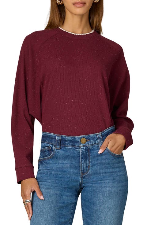 Raglan Sleeve Rib Top