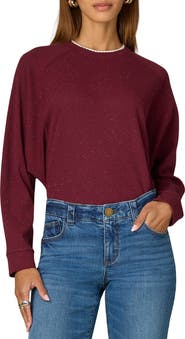 Wit & Wisdom Raglan Sleeve Rib Top