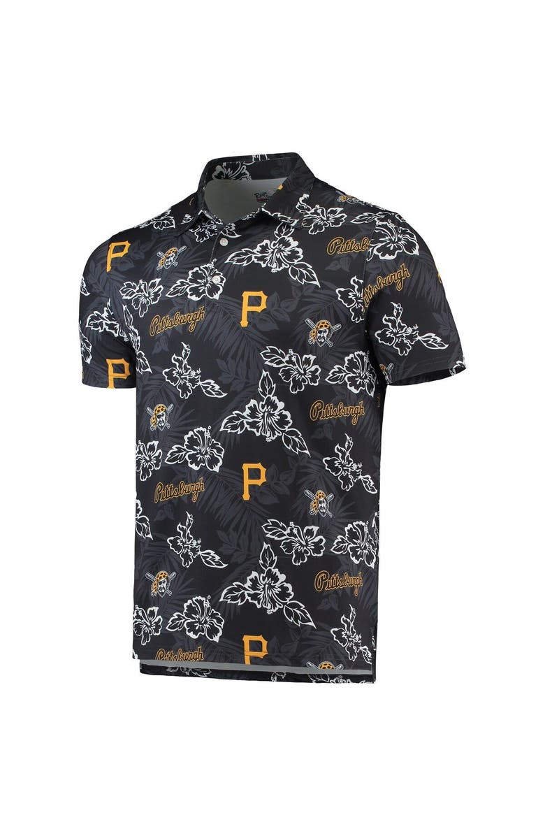 Reyn Spooner Men's Reyn Spooner Black Pittsburgh Pirates Performance Polo, Alternate, color, Black