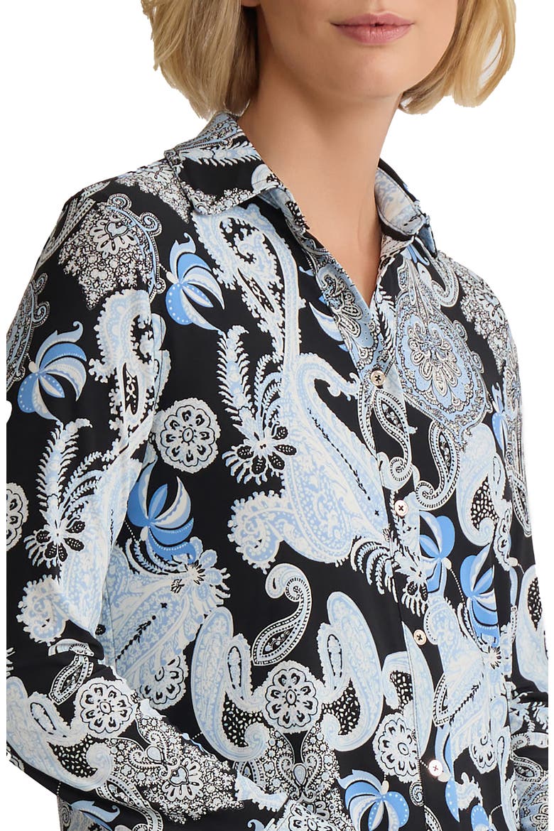 Paisley Button-Up Shirt, Alternate, color, JONES BLACK MULTI