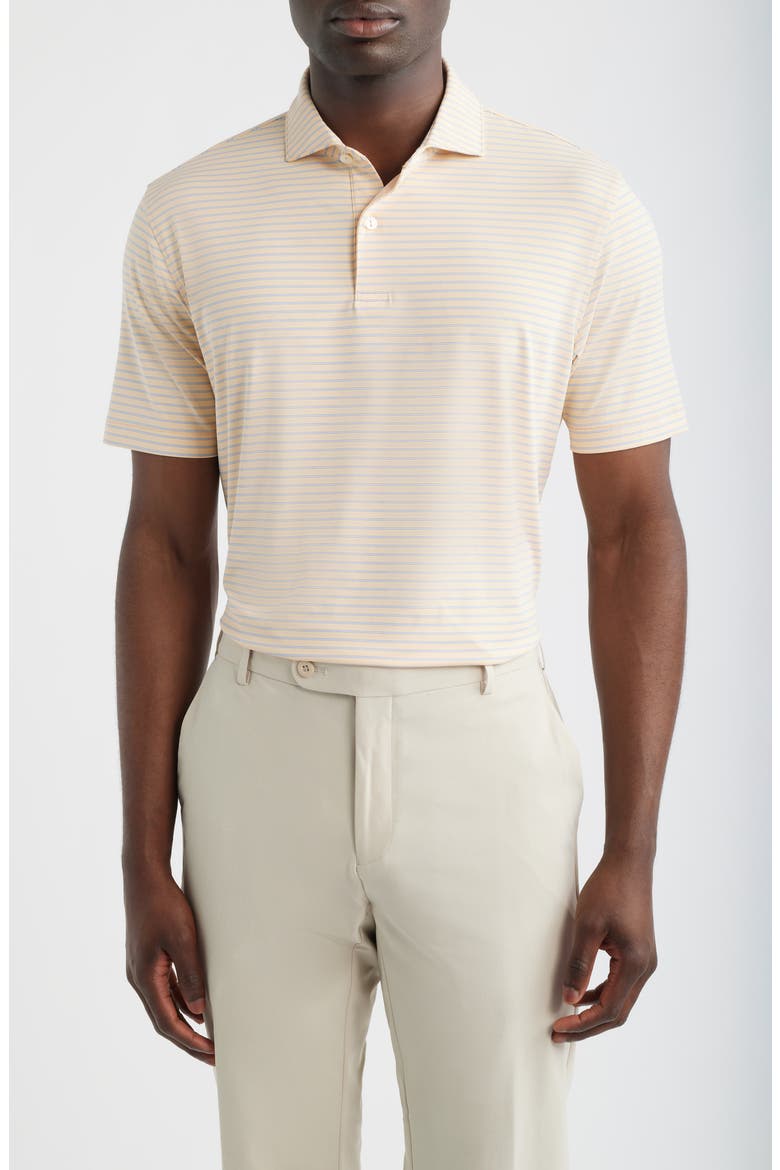 Keynote Performance Jersey Golf Polo, Main, color, LIGHT ORANGE SORBET