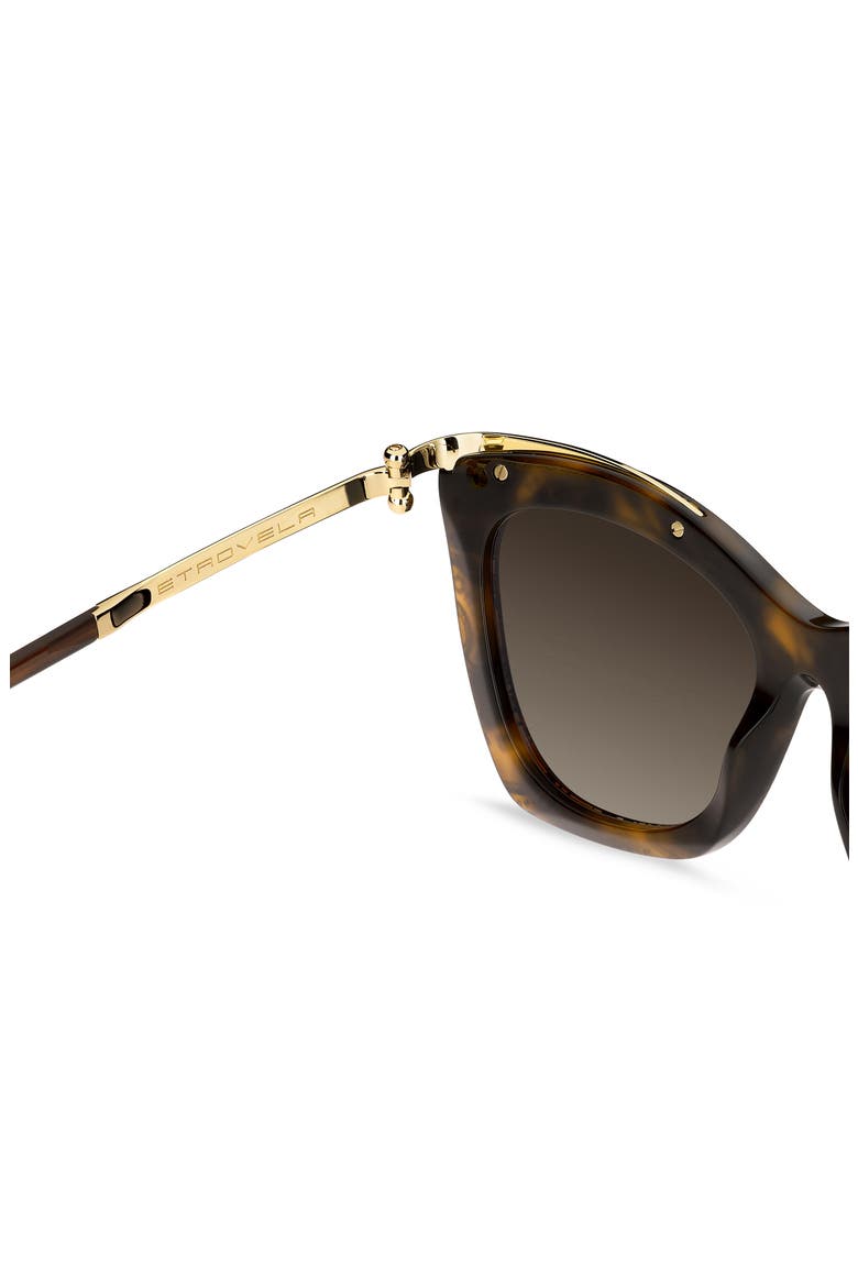 Etrovela 56mm Gradient Cat Eye Sunglasses, Alternate, color, PATTERN HAVANA/ BROWN SF